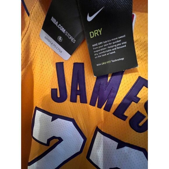 Nike Wish Los Angeles Lakers LeBron James 23 Jersey Men's XL (52) - Picture 7 of 9